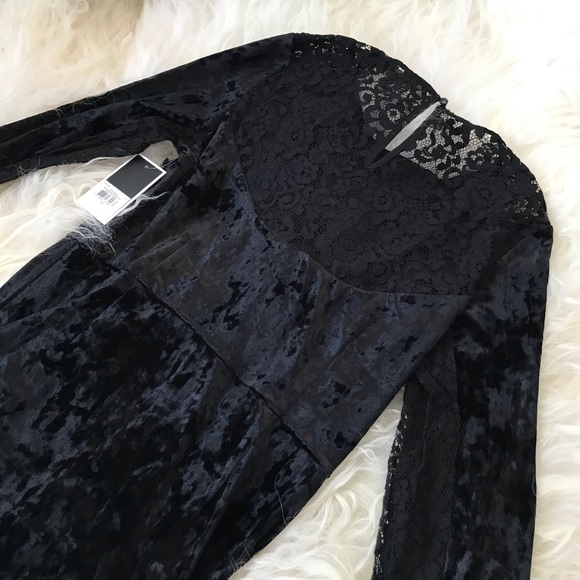 Juicy Couture Black Label Velour Lace-Back Dress - Picture 8 of 8